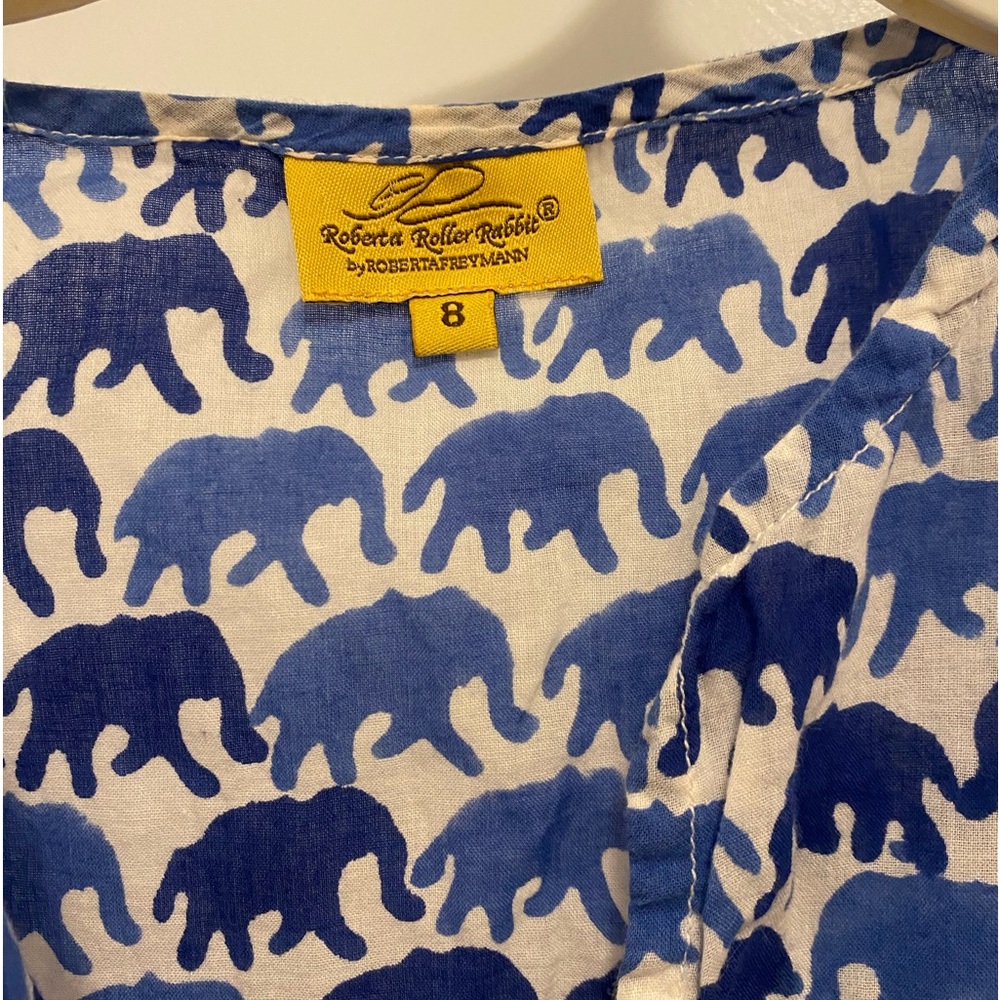 Kids Roller Rabbit elephant beach cover up size 8